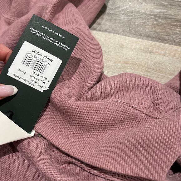 Rodd & Gunn Pink Men's Alton Ave Quarter-Zip Sweatshirt Size Medium - Picture 4 of 8